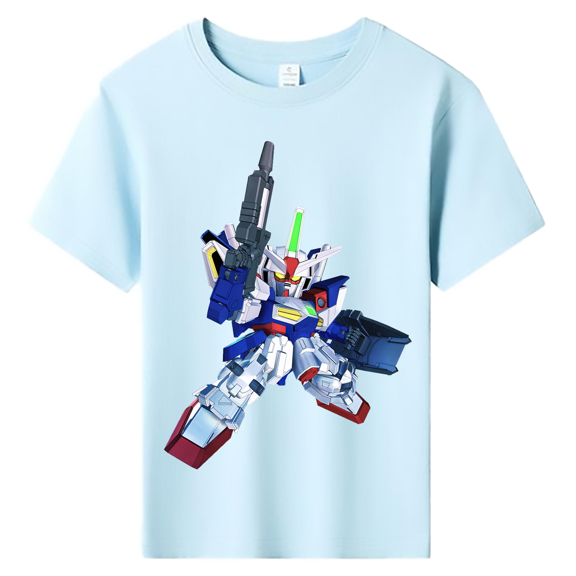 （画像用） 機動戦士ガンダム Mobile Suit Gundam 綿100％キッズTシャツ（フロントプリント）